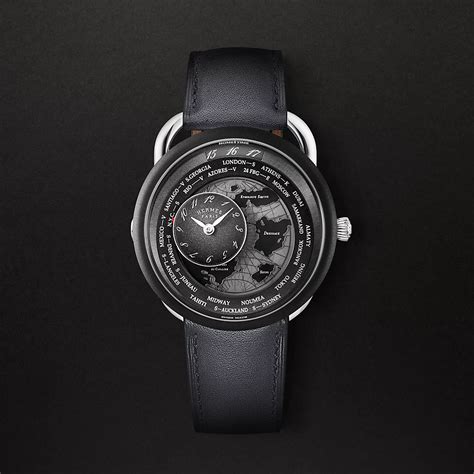 hermes watch ti1.741|Arceau Le Temps Voyageur watch, 41 mm .